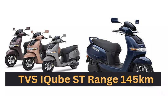 TVS IQube ST Electric Scooter Range 145km